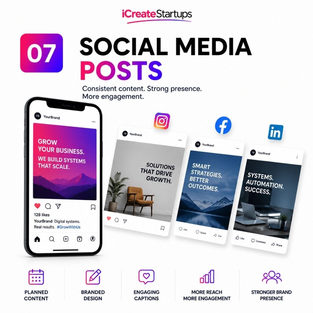 Social media posts pack