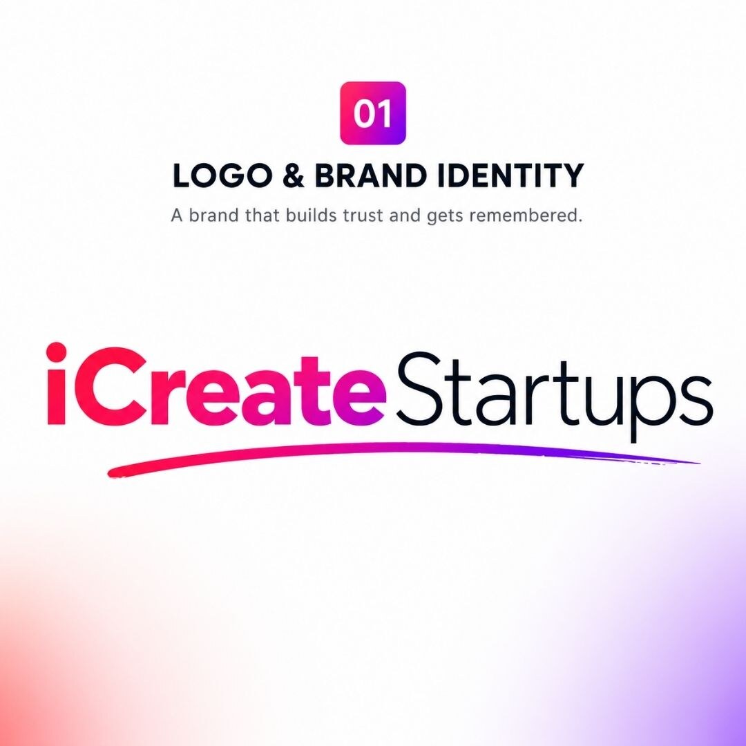 Logo and brand identity for your startup